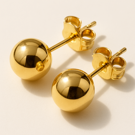 Topos de bola oro amarillo