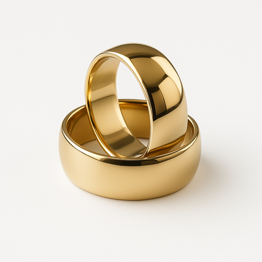 Argollas de matrimonio en oro amarillo